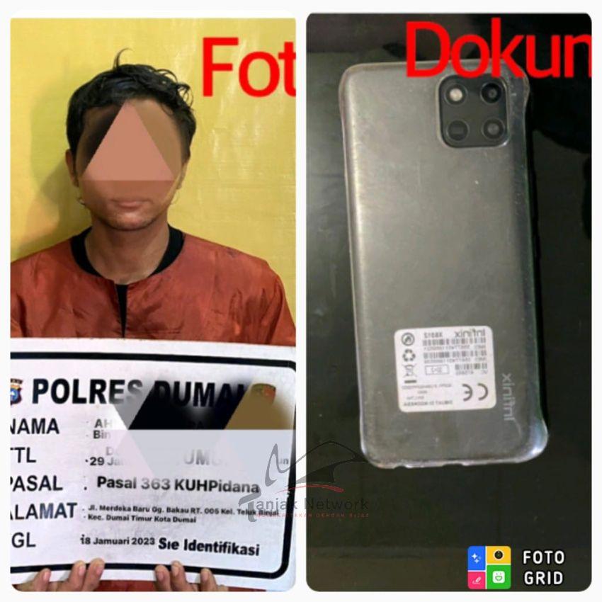 Busyet!!! Belum Sempat Nikmati Hasil, Maling Hp Ini Tertangkap Tangan Oleh Pemilik