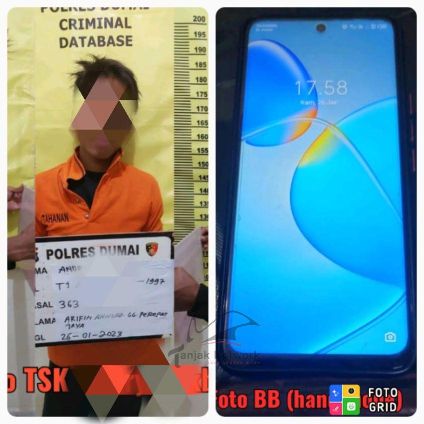 Polsek Medang Kampai Bekuk "Maling" Usai Beraksi Di Rumah Warga Yang Ditinggal Pergi
