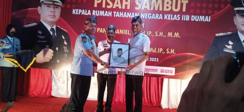 Kepala Rutan Kelas IIB Dumai Hari ini Di Pisah Sambut