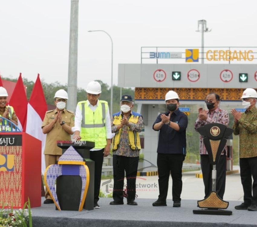 Presiden Jokowi: Tol Pekanbaru-Bangkinang Percepat Mobilitas Jasa, Barang dan Orang