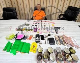 Suami Istri Pemilik Home Industri Narkoba di Riau Ditangkap