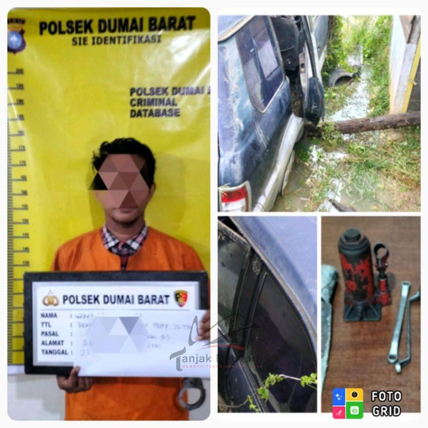 Pelaku Percobaan Pencurian Diamankan Polsek Dumai Barat