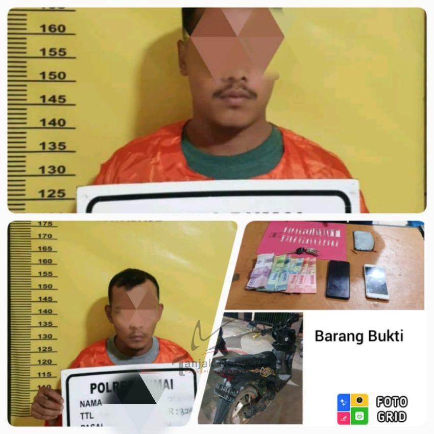 Dua Pelaku Tindak Pidana Penyalahgunaan Narkotika Dibekuk Polsek Sungai Sembilan