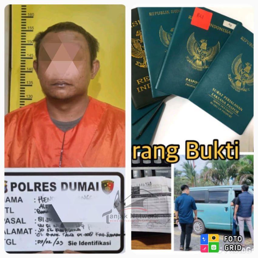 Polres Dumai Amankan Sopir Daihatsu Luxio Pengangkut 7 Orang Diduga PMI Ilegal