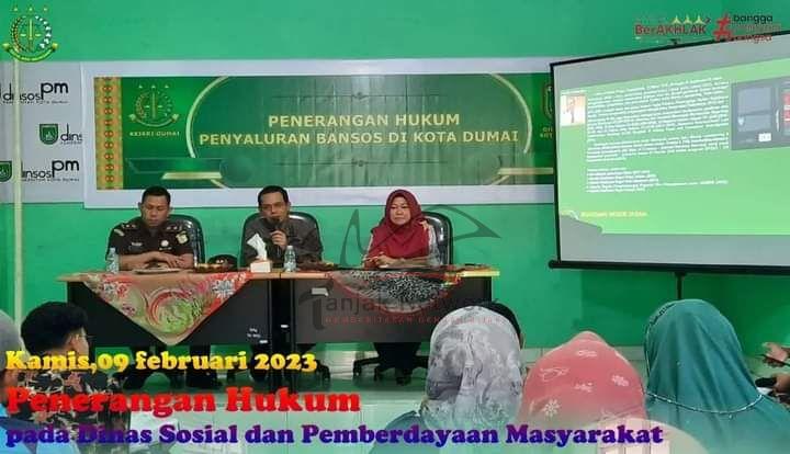 Kejari Dumai Berikan Penerangan Hukum Di Dinas Sosial Soal Penyaluran Bantuan