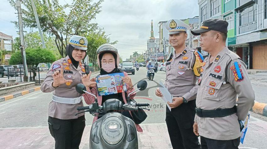 Ini Yang Dilakukan Satlantas Polres Dumai Saat Pelaksanaan Hari Kedua Operasi Keselamatan Lancang Kuning 2023