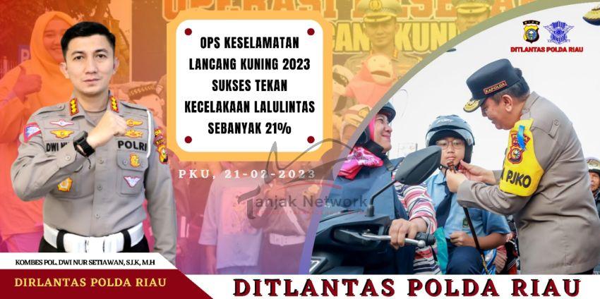 Selama Operasi Keselamatan Lancang Kuning Polda Riau Sukses Tekan Angka Kecelakaan