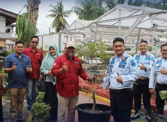 Wujud Sinergitas, Dinas Pertanian Berikan Bantuan Bibit Untuk Rutan Dumai