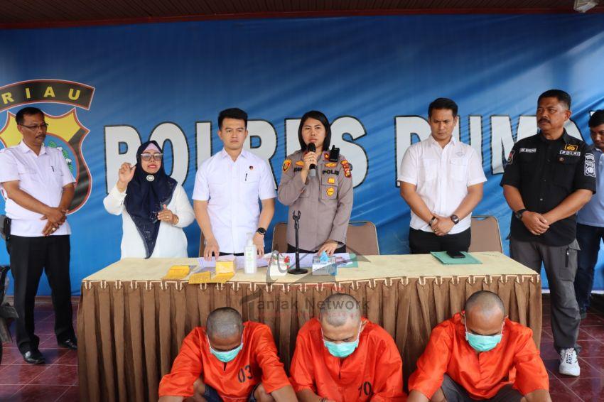 Polres Dumai Rilis Dua Kasus Pencurian Pelakunya Residivis