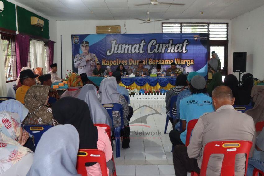 Pererat Silaturahmi, Polres Dumai Kembali Laksanakan Jumat Curhat