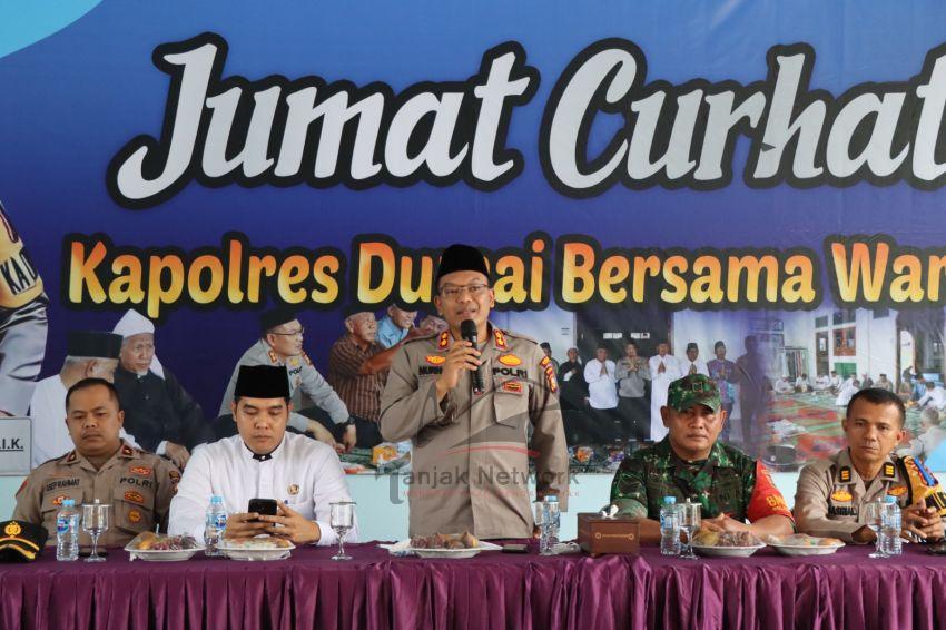 Tampung Aspirasi Warga Lewat Jumat Curhat Kapolres Dumai