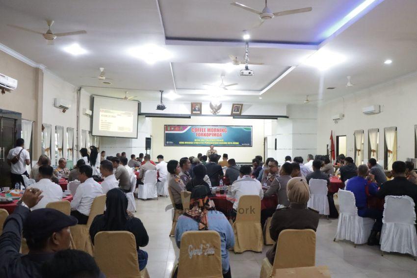 Jaga Stabilitas Pembangunan Ekonomi Di Kota Dumai, Polres Dumai Gelar Coffee Morning Bersama Forkompinda, Tokoh Masyarakat Dan Media