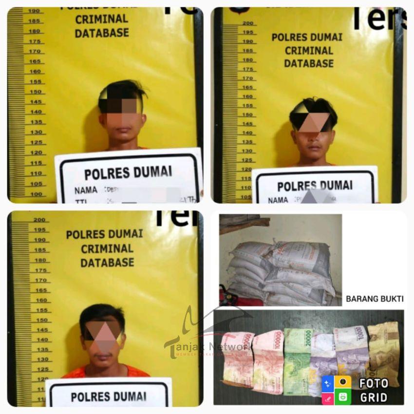 3 Pelaku Dugaan Penggelapan Di Barak PT SGP Diamankan Polsek Sungai Sembilan