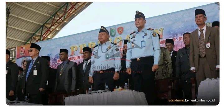 Perkuat Sinergitas, Kepala Rutan Dumai Ikuti Upacara HUT Satpol PP ke-73 dan Satlinmas Ke-61