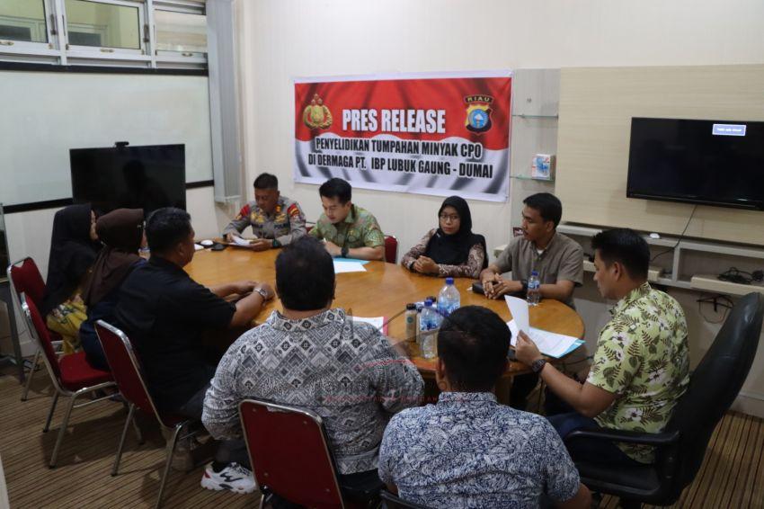 Terkait Tumpahan CPO Milik PT Inti Benua Perkasatama Di Perairan Laut Dumai, Porles Dumai Ungkap Hasil Penyelidikan
