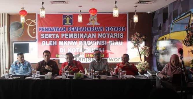 Kepala Rutan Dumai Ikuti Kegiatan Pendataan Pembaharuan Dan  Pembinaan Notaris Di Dumai Oleh Kakanwil Kemenkumham Riau