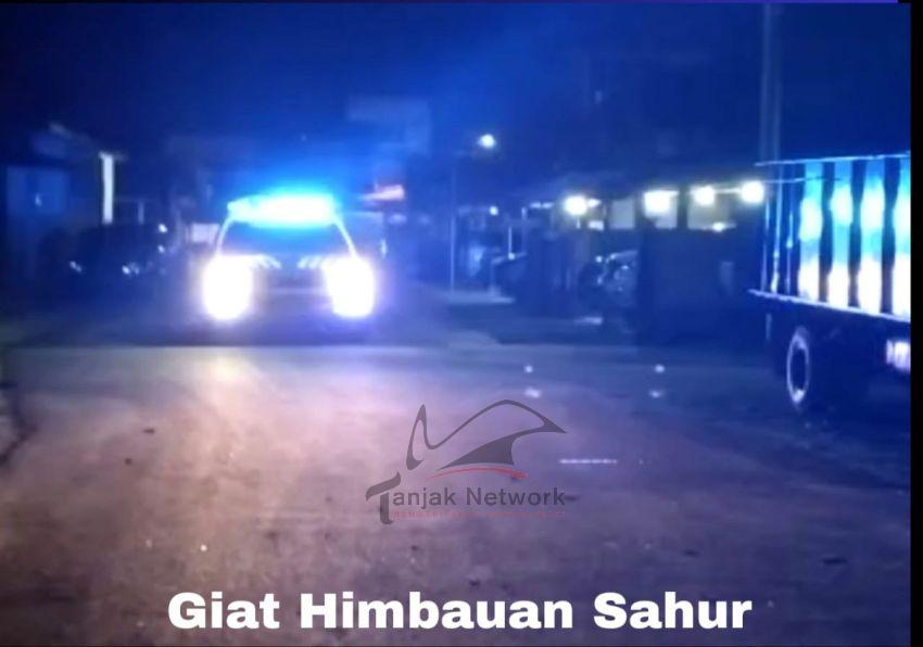 Sambil Memantau Kondisi Kamtibmas, Polres Dumai Juga Giat Himbau Sahur