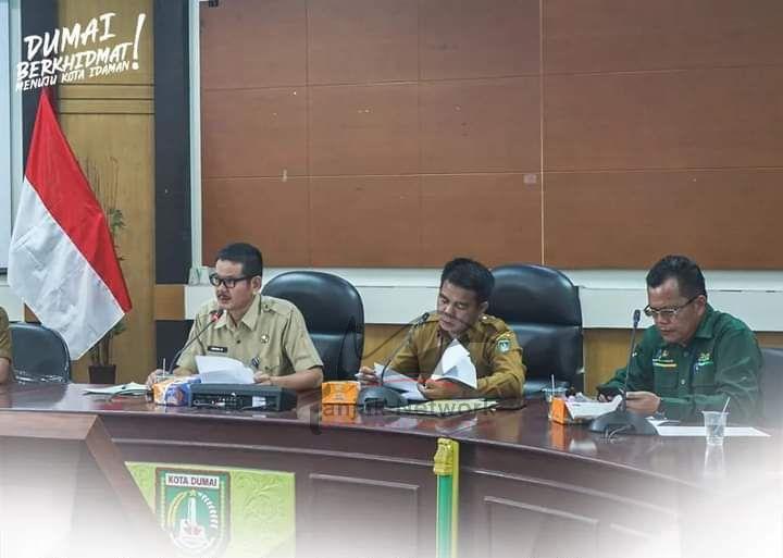 Pimpin Rakor Terkait Pengendalian Inflasi Sempena Ramadhan dan Idul Fitri, Sekda Dumai Tekankan Stabilitas Pangan