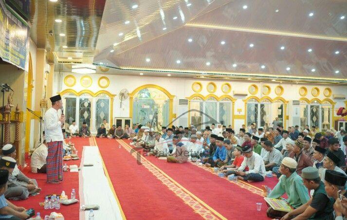 Bupati Rohil Safari Ramadhan Perdana di Masjid Al-Ikhlas Bagansiapiapi