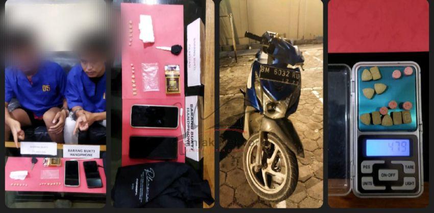 Berawal Dari Info Warga, Tim Opsnal Polres Dumai Sergap 2 Pria, 14 Butir Inek Diamankan