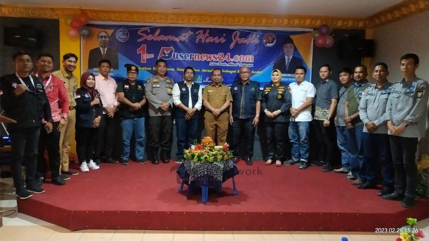 Media Busernews24.com Syukuran 1 Tahun Berkiprah di Kabupaten Pelalawan