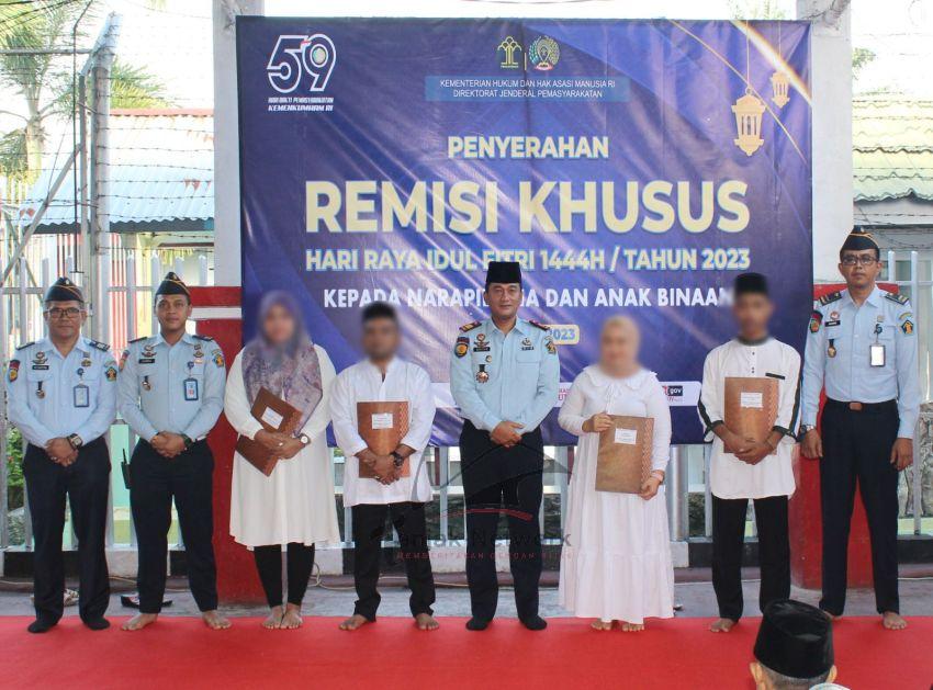 710 Narapidana Rutan Dumai Terima Remisi Idul Fitri 3 Orang Bebas Langsung