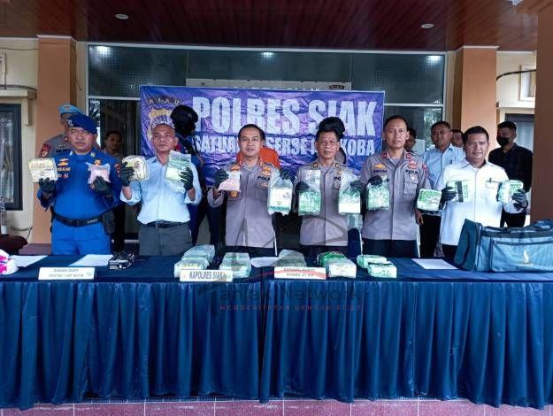 Penyelundupan Sabu 21 Kg  Berhasil Digagalkan Polres Siak