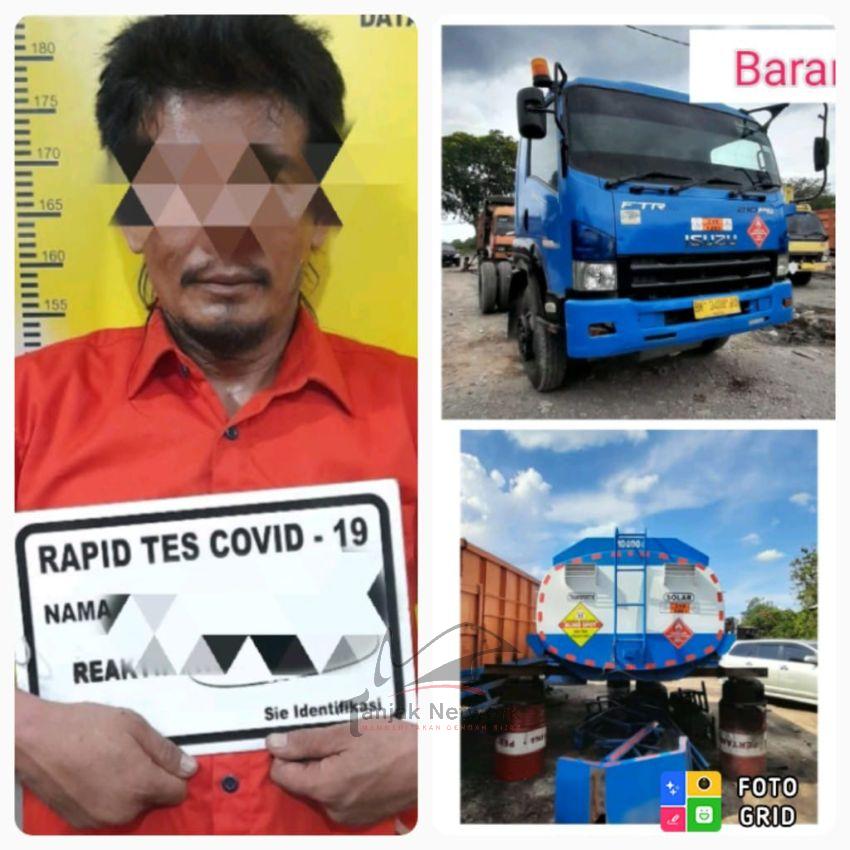 Gelapkan 1 Unit Truck Tanki, SRH Dibekuk Polres Dumai