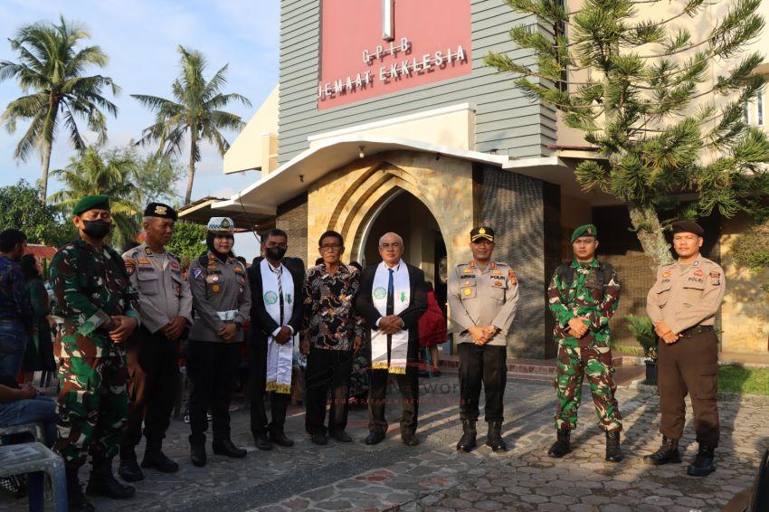 Antisipasi Gangguan Kamtibmas, Polres Dumai Kerahkan Personil Jaga Lingkungan Gereja Saat Perayaan Paskah