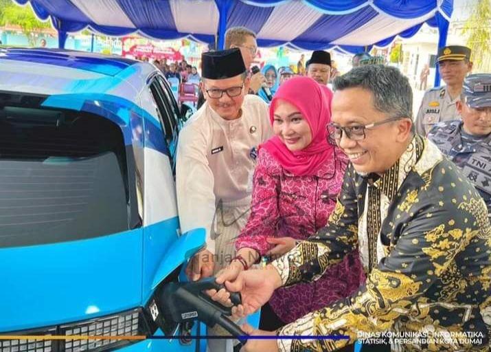 PLN Hadirkan Stasiun Pengisian Kendaraan Listrik Umum Pertama Di Kota Dumai