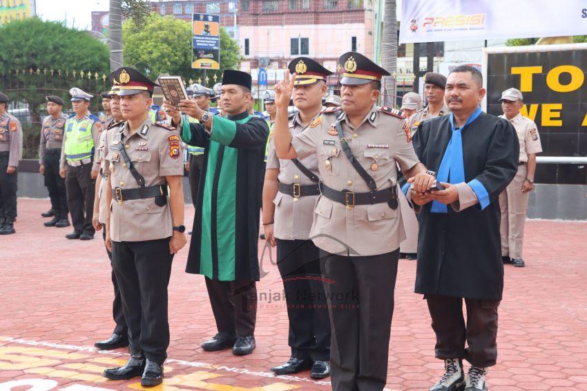 Polres Dumai Gelar Sertijab Dua Kapolsek