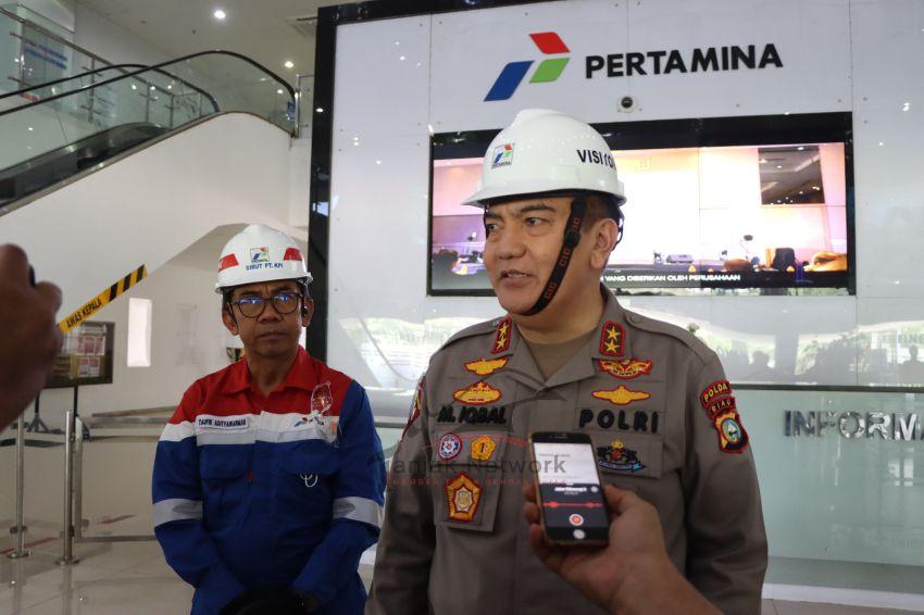Kunker Kapolda Riau Pasca Ledakan Dan Kebakaran Di PT KPI RU II Dumai