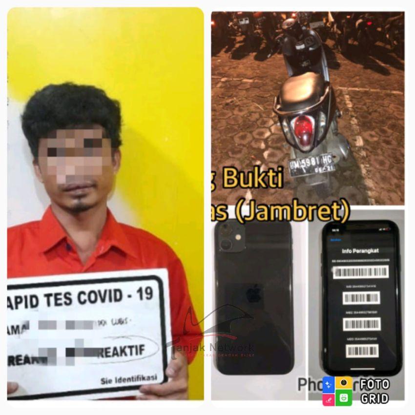Polres Dumai Ringkus Residivis Pelaku Jambret Hp Dari Tangan Korban Saat Angkat Hp