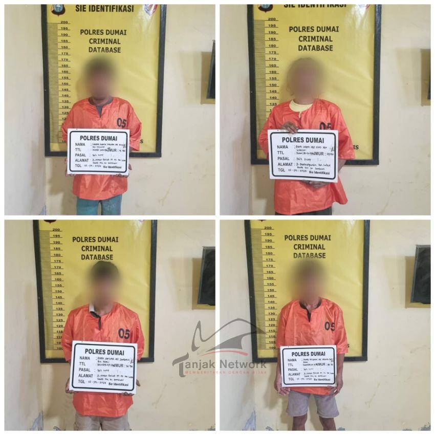Gasak Mesin Daihatsu Rocky, Empat Pelaku Dibekuk
