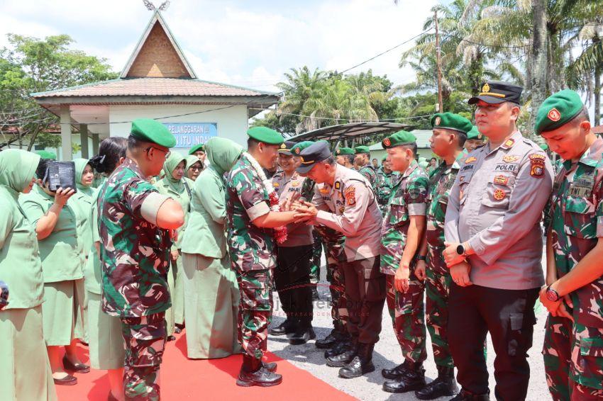 Polres Dumai Sambut Dan Lepas Pindah Tugas Dandim 0320/Dumai