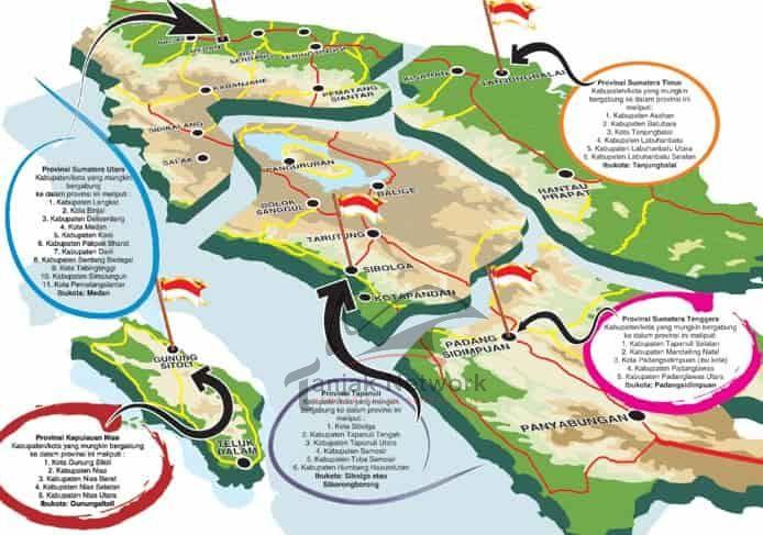 Lima Provinsi Baru Pemekaran Sumut Diusulkan, Ini Nama Wilayahnya