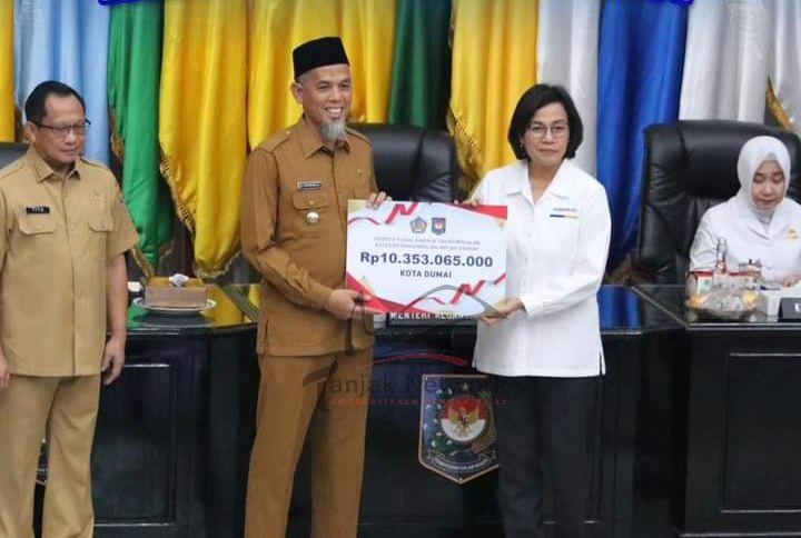 Berhasil Kendalikan Laju Inflasi, Pemko Dumai Terima Intensif Rp 10 M Lebih Dari Menteri Keuangan