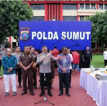 Polda Sumut Amankan 5 Perampok Spesialis ATM Bank Antar Provinsi.