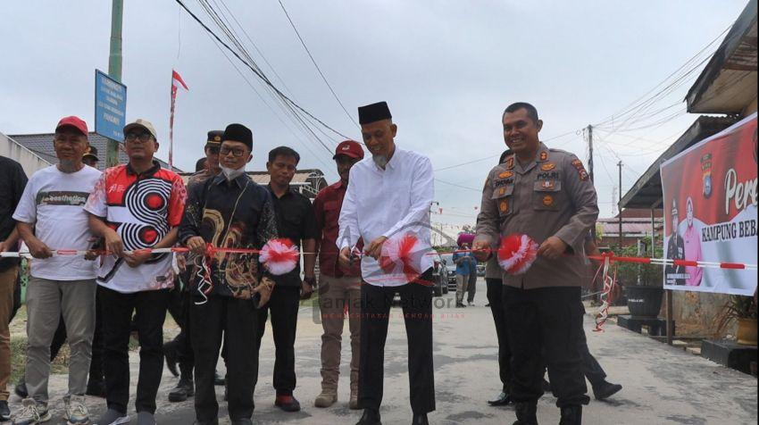 Ciptakan Bersih Dari Penyalahgunaannya, Polres Dan Wako Dumai Resmikan Kampung Narkoba