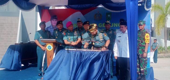 Kepala Staf Angkatan Laut, Laksamana TNI Muhammad Ali, Resmikan Gedung Mako Pangkalan TNI AL Dumai