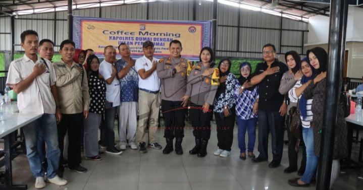 Kapolres Dumai Coffee Morning Dengan Awak Media