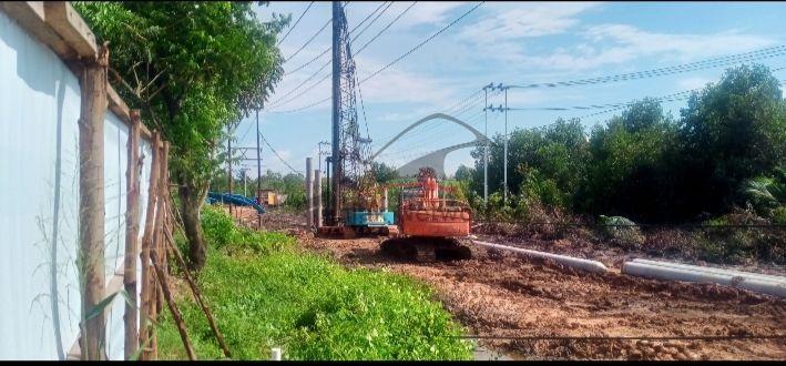 Progres Pengerjaan Pembangunan Duplikat Jembatan Sei Mesjid Dumai Minim