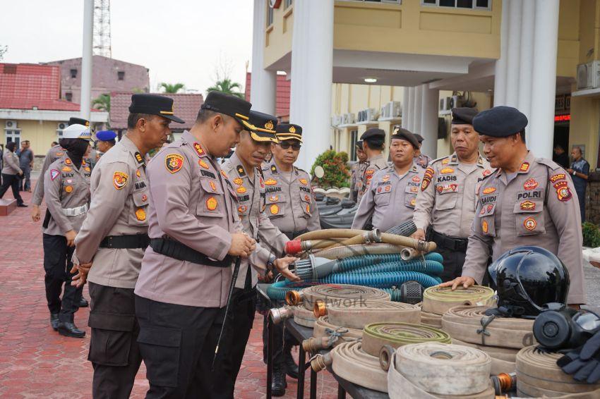 Antisipasi Karhutla, Polres Dumai Gelar Apel Kesiapsiagaan