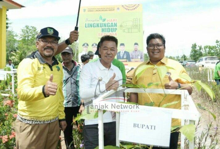Peringati Hari Lingkungan Hidup Sedunia, DLH Rohil Tanam 500 Pohon