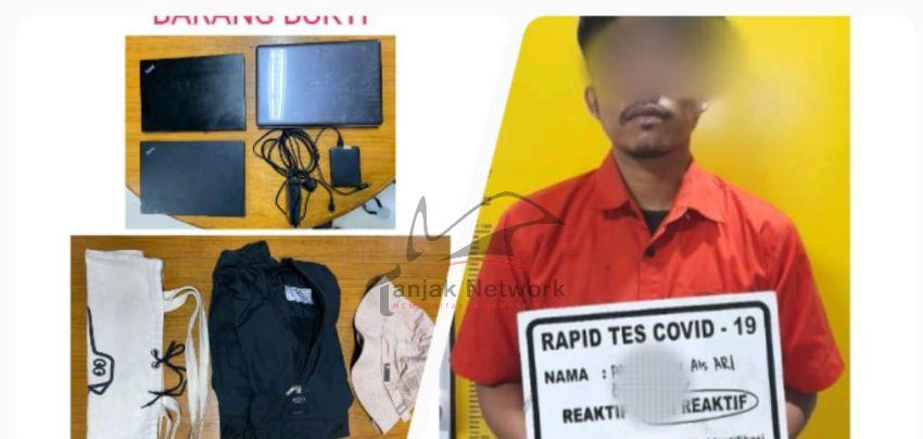 Curi Barang Berharga Milik Kantor PT Pembangunan, Pelaku Dibekuk Polres Dumai