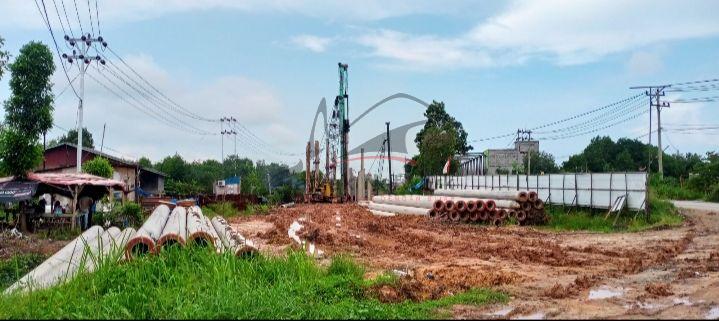 Pembangunan Duplikat Jembatan Sungai Mesjid Dumai Masih Proses Pemancangan