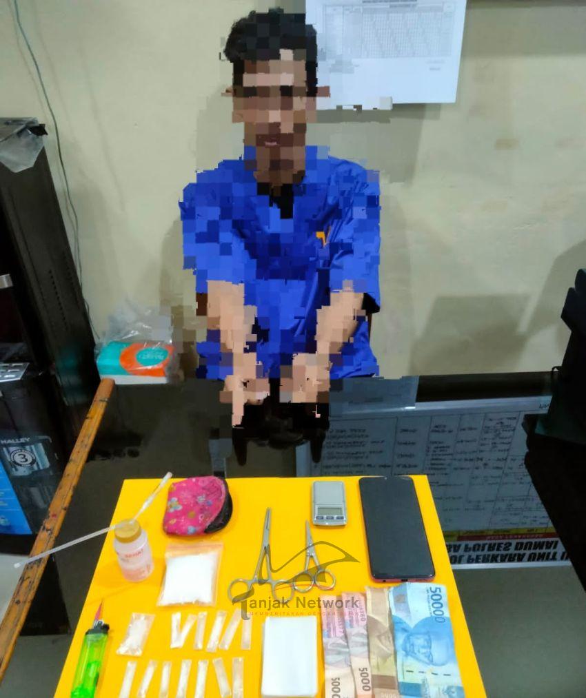 Polres Dumai Ringkus Seorang Warga Purnama Kasus Narkotika, BB 15 Paket Sabu Diamankan