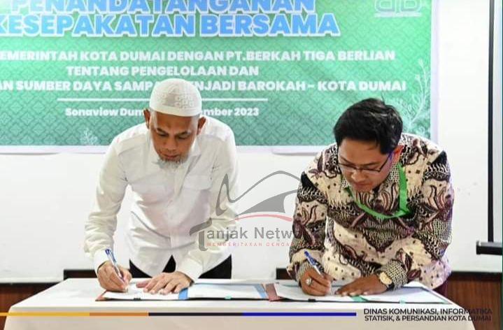 Pengelolaan Dan Pengolahan Sampah Diserahkan Ke Pihak Kedua, Wako Dumai Teken MoU