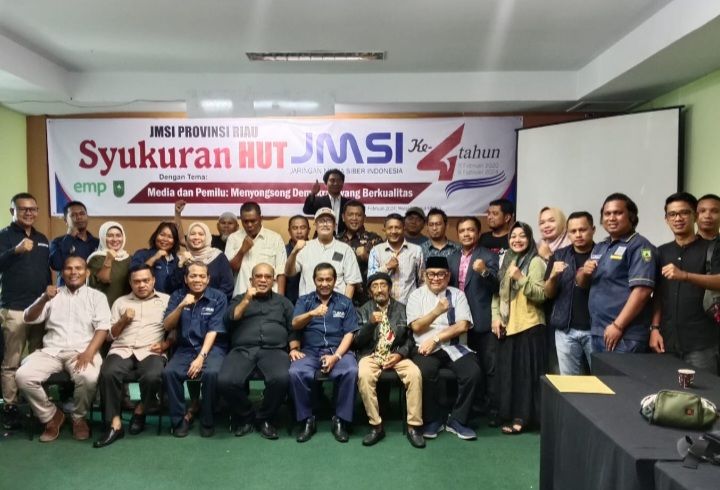Syukuran HUT ke 4, H Dheni Kurnia Ajak Anggota JMSI Riau Jaga Kekompakan