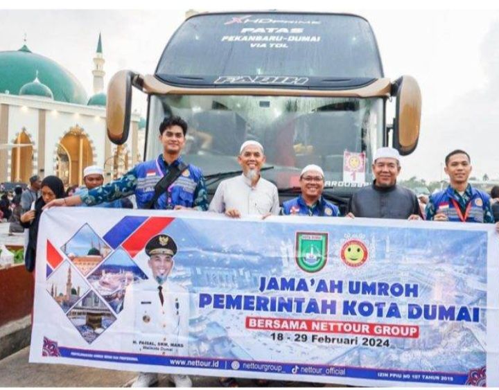 Walikota Dumai Lepas 152 Jamaah Umroh Dana Hibah Kesra